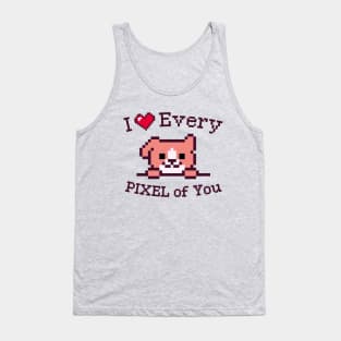 I love You / Inspirational quote / Labrador puppy / Pink / Baby girl Tank Top